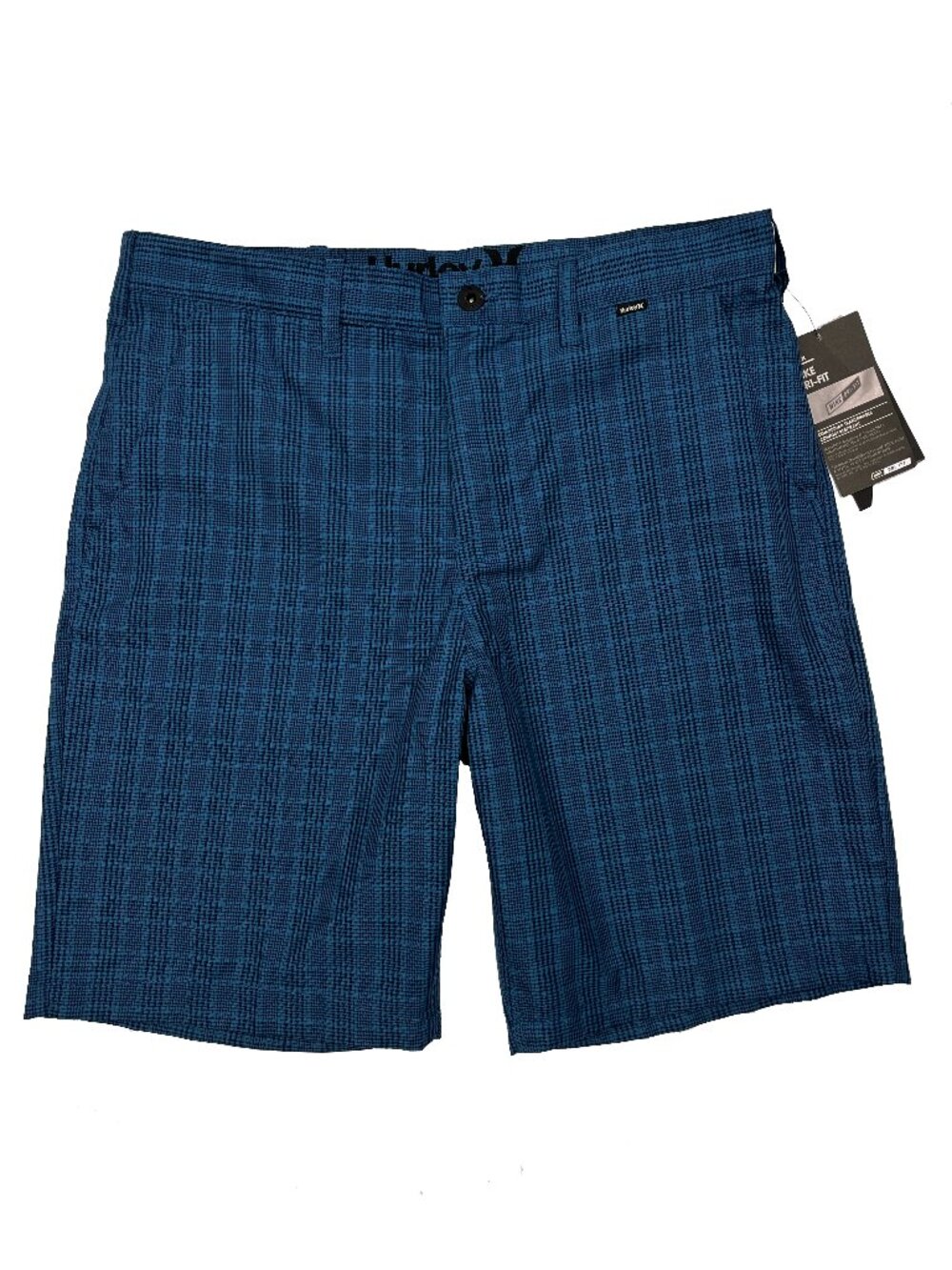 NEW NWT Hurley Nike Dri Fit Ventosa Walk Golf Blue Black Shorts Mens 40